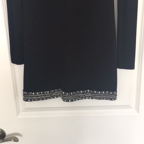 Bebe Black Dress with Embellishments, Size Small - Picture 5 of 8
